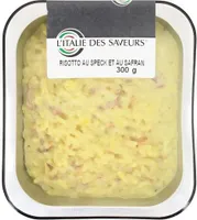 Risotto au speck et au safran