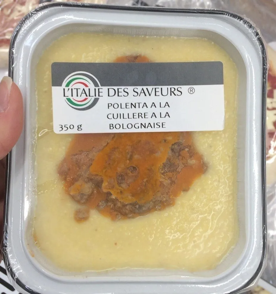 Polenta a la cuillere a la bolognaise