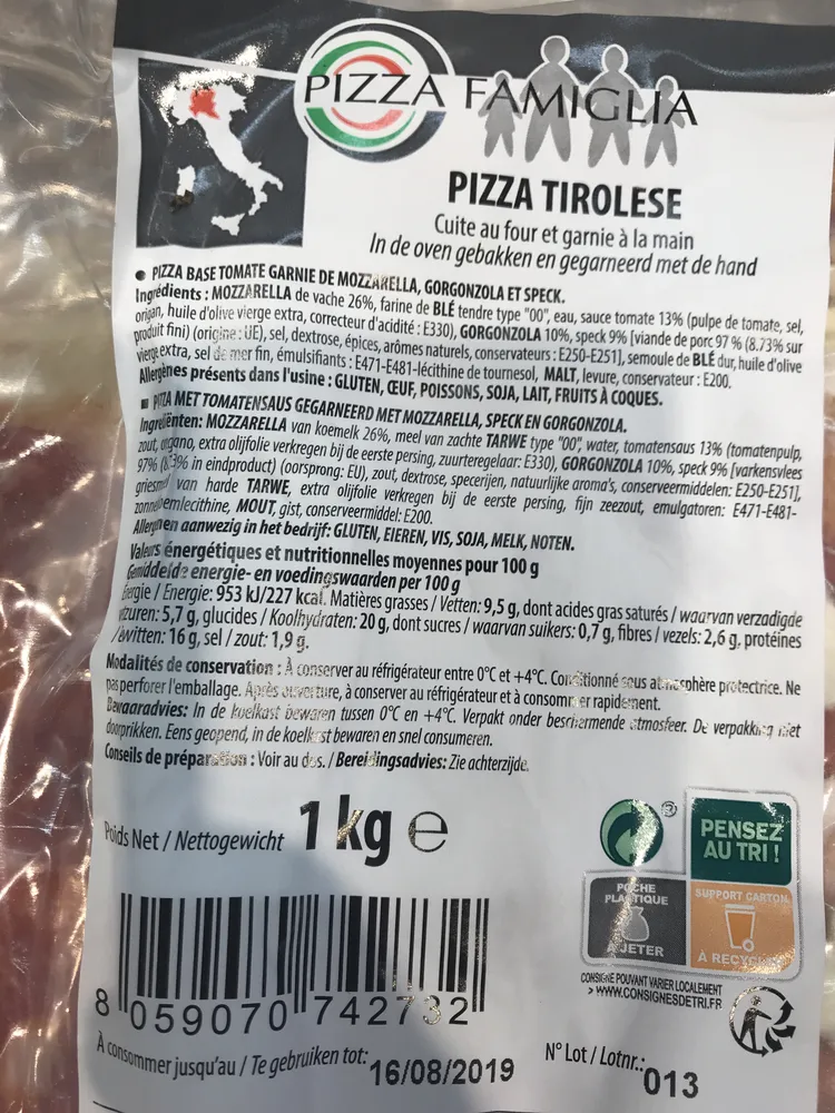 Pizza tirolese