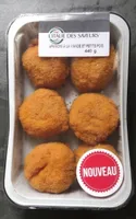 Arancini à la viande et petits pois
