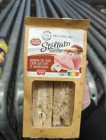 Jambon cuit fumé, crême aux cèpes et champignons