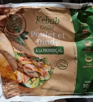 Kebab grille poulet et dinde à la provençale