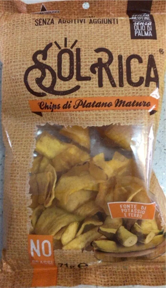 Chips di platano maturo