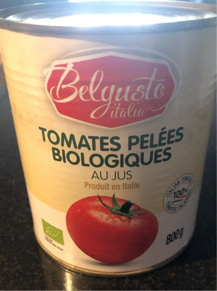 Tomates pelées biologique au jus