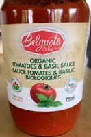 Orgsnic Tomatoe & Basil Sauce