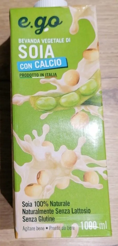 Bevanda vegetale di soia con calcio