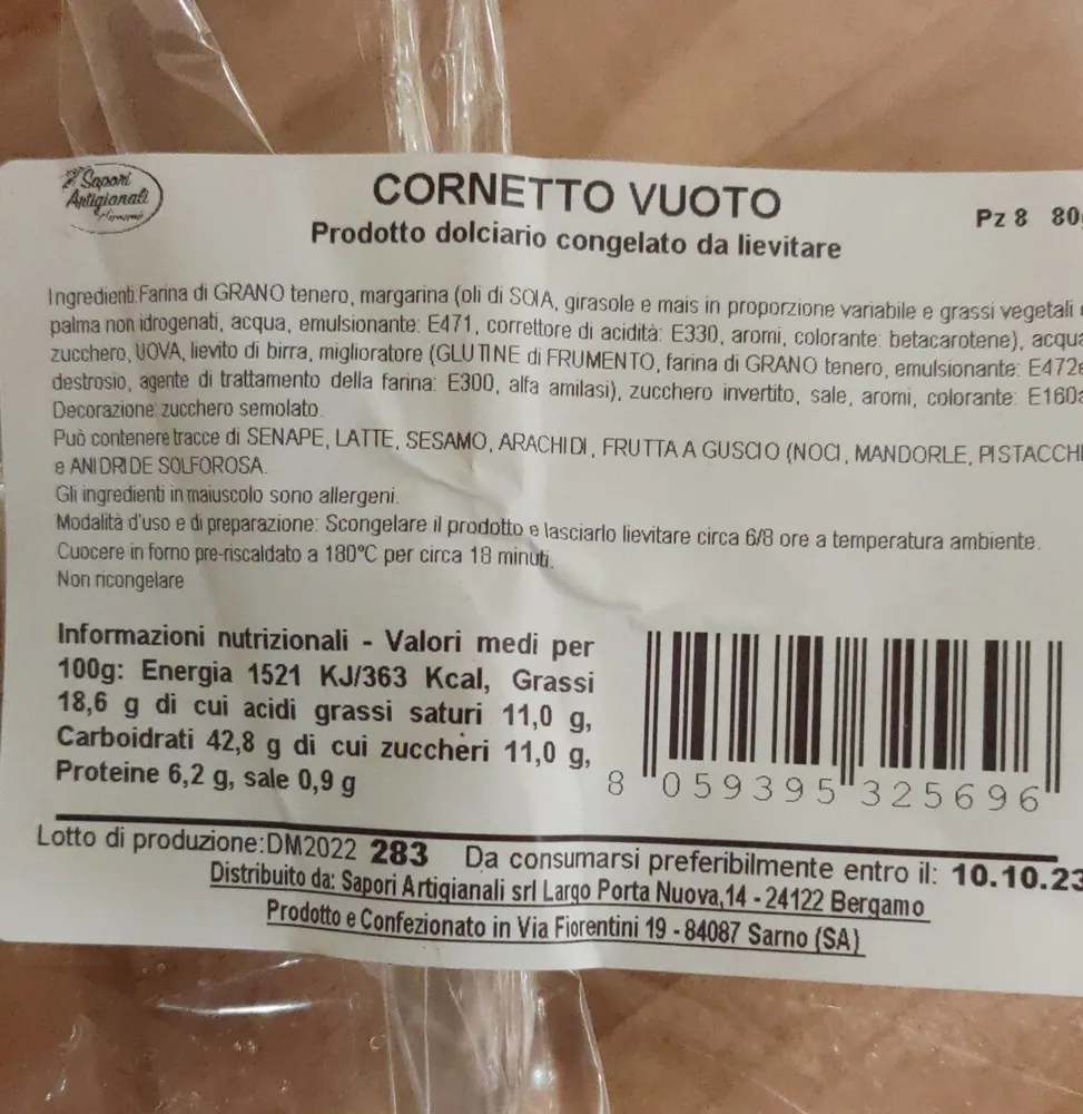 Cornetto vuoto