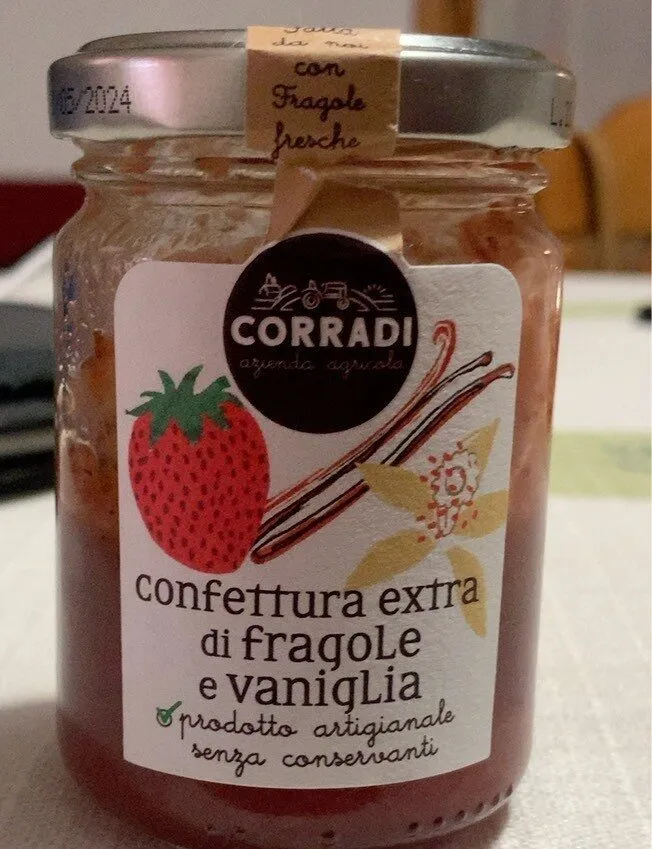 Confettura extra di fragole e vaniglia