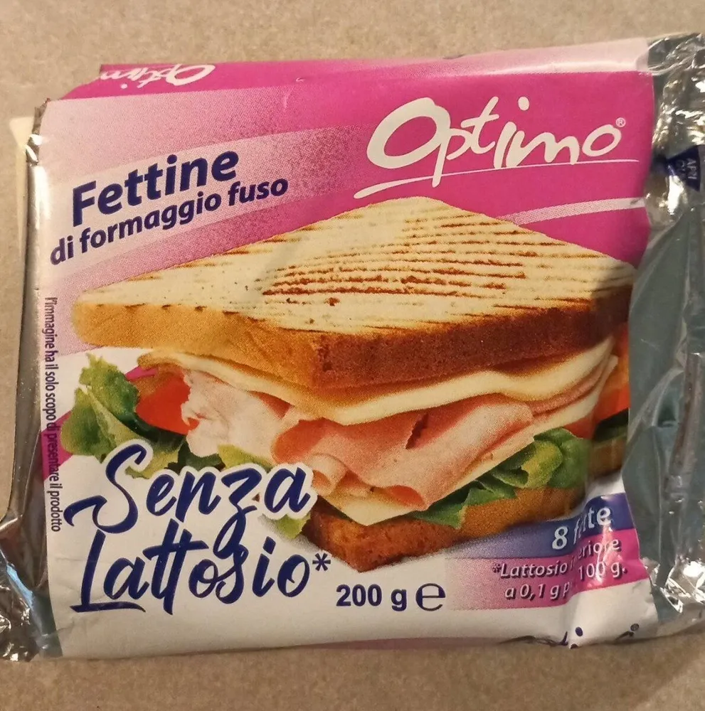 Fettine di formaggio fuso
