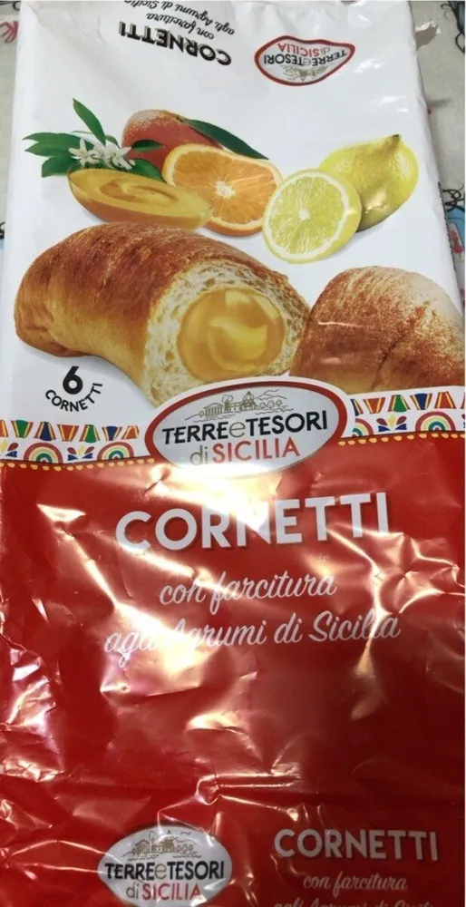 Cornetti con farcitura agli agrumi di Sicilia