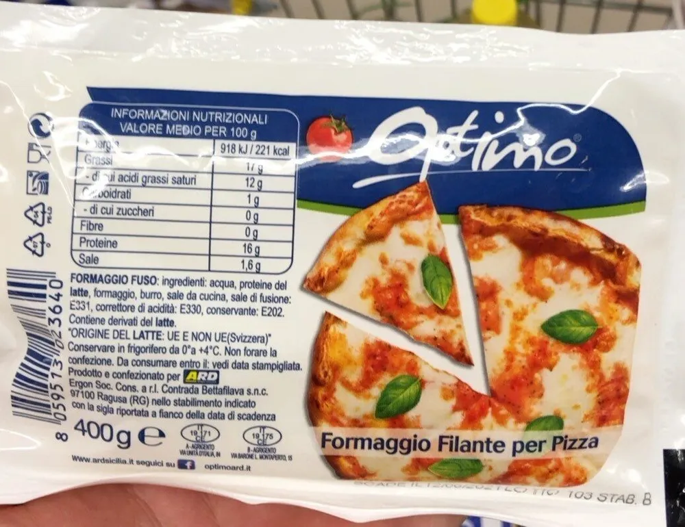 Formaggio per pizza
