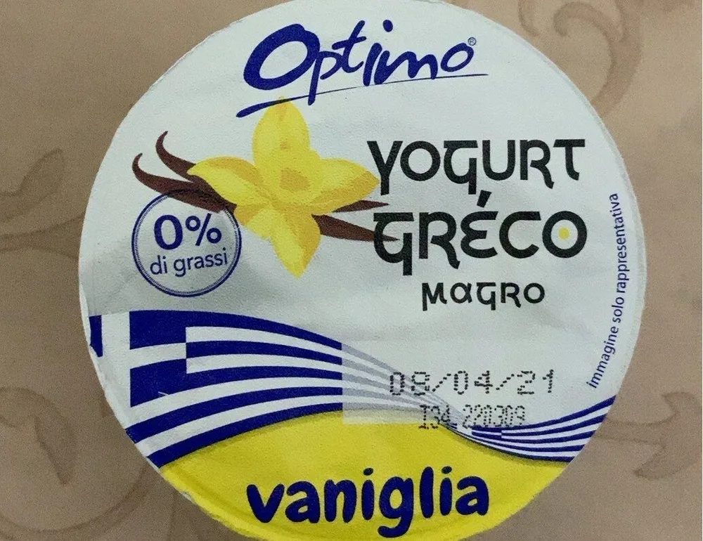 Yogurt greco magro vaniglia