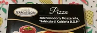 Pizza con pomodoro, mozzarella e salsiccia di calabria
