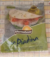 La piadina con olio extravergine d'oliva