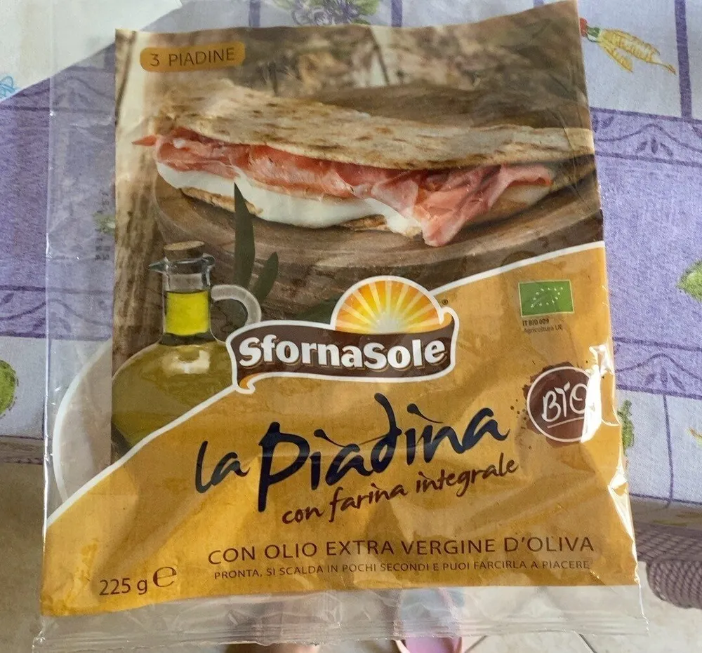 Piadina con farina integrale