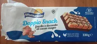 Doppio Snack farcito e decorato al cacao magro