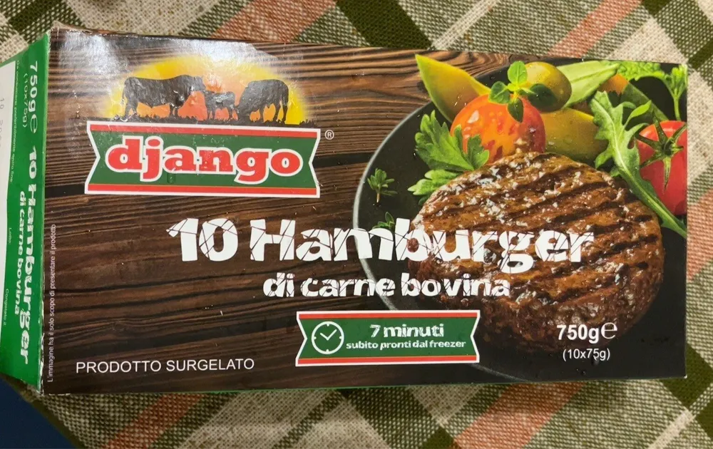 Hamburger di carne bovina
