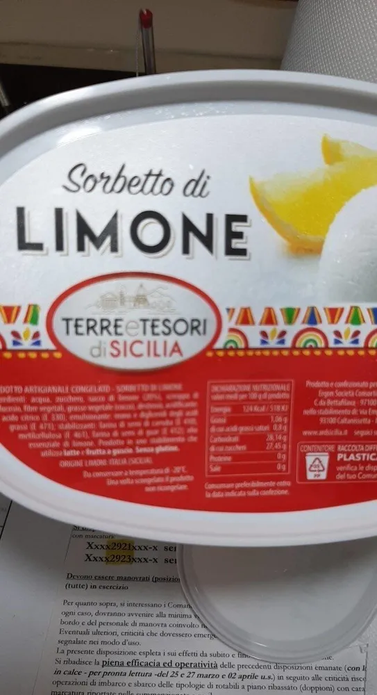 Sorbetto limone