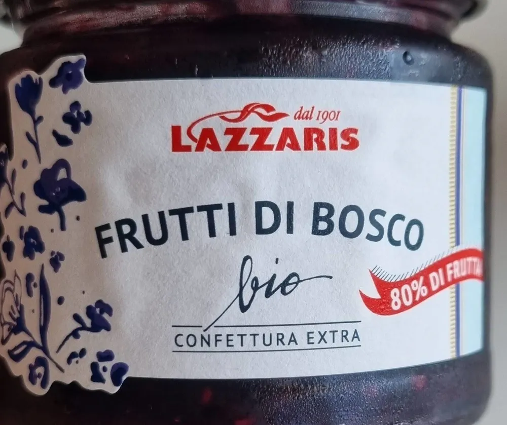 Confettura extra bio lazzaris (frutti di bosco)