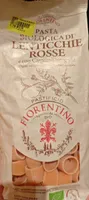 Pasta biologica di lentcchie rosse