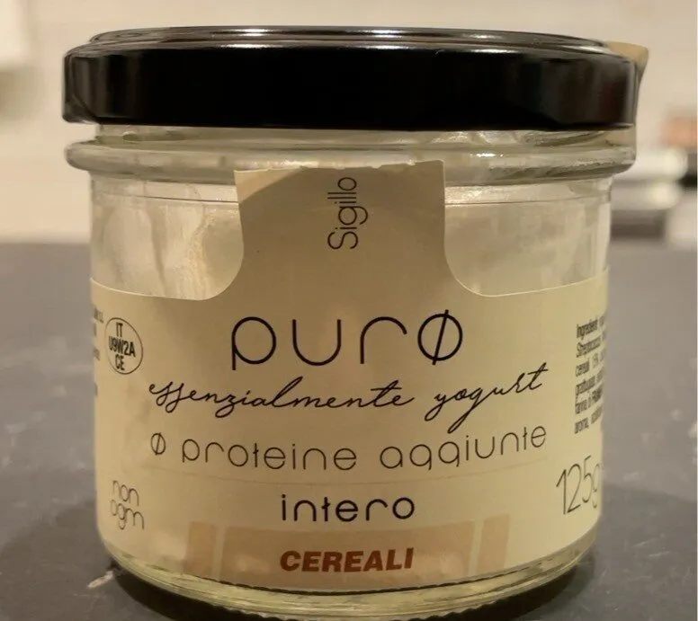 Yogurt intero ai cereali