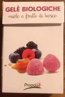 Gelè biologiche miele e frutti di bosco