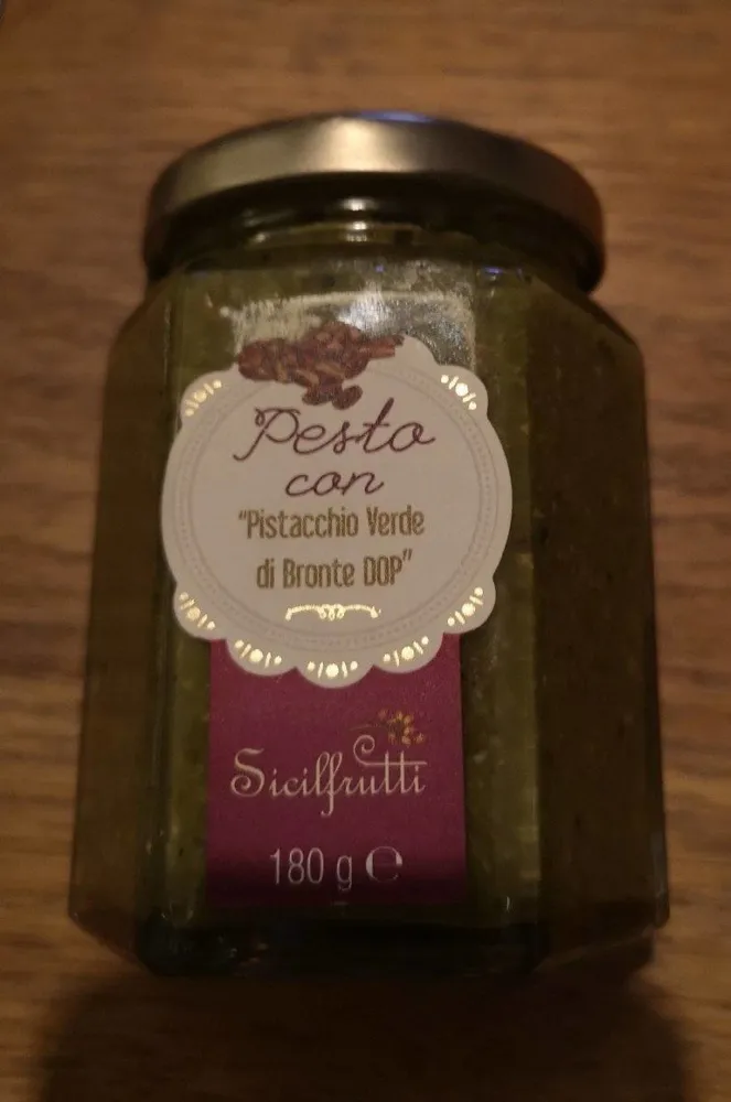 Pesto con Pistachio verde