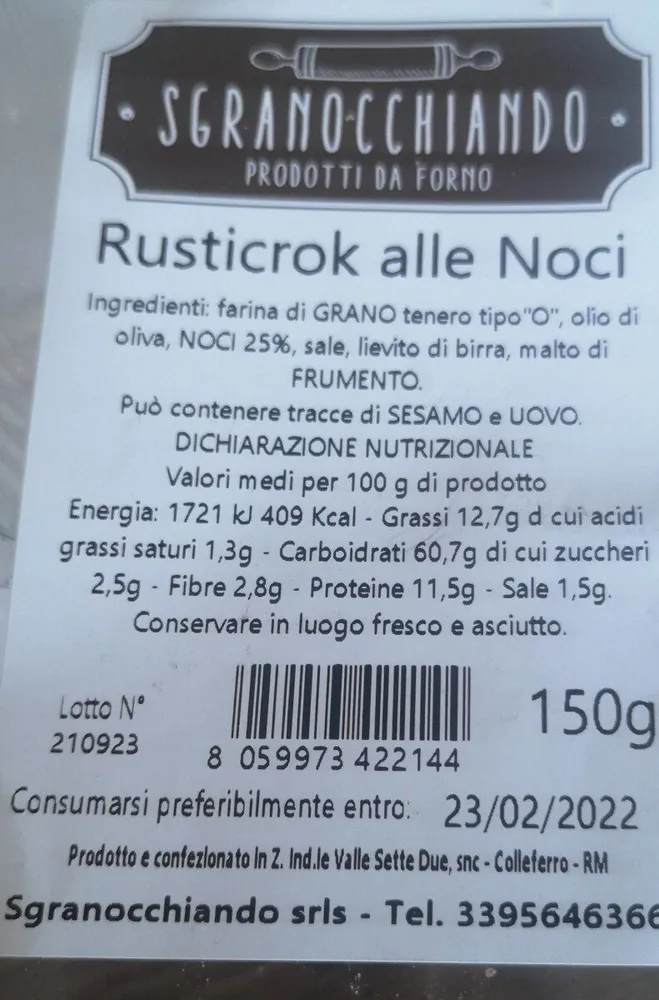 Rusticrok alle noci