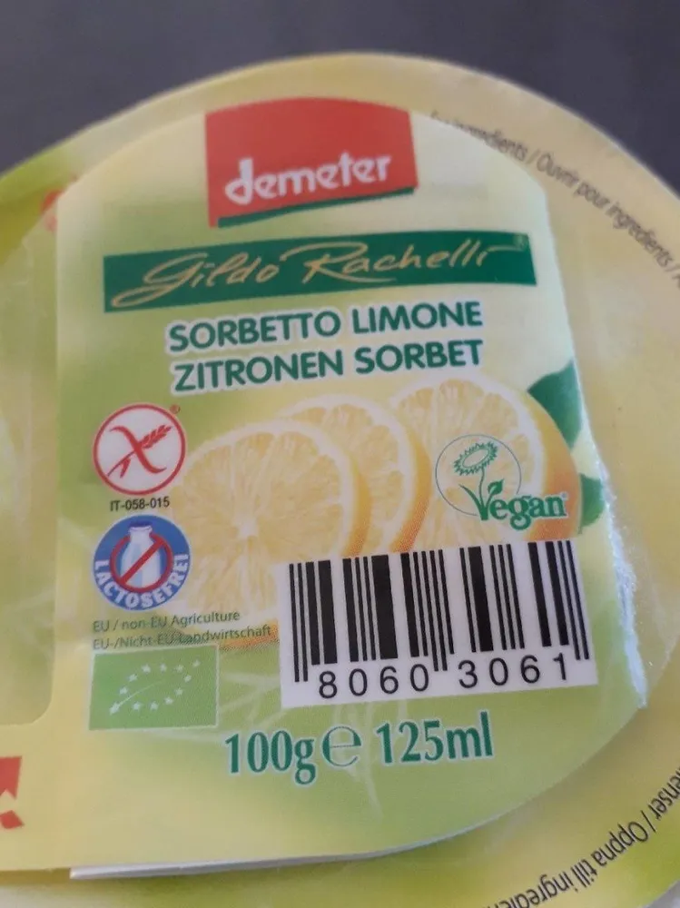 Zitronen Sorbet