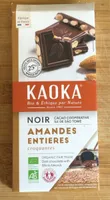 Noir amandes entieres croquantes