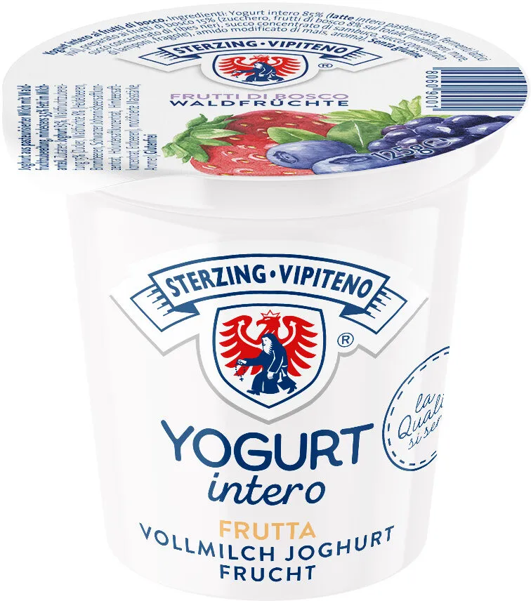 Yogurt intero - 125g - Gusto frutti di bosco