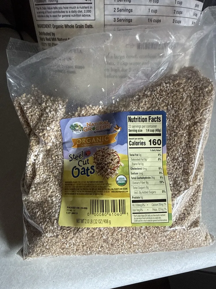 Steel Cut Oats Organic