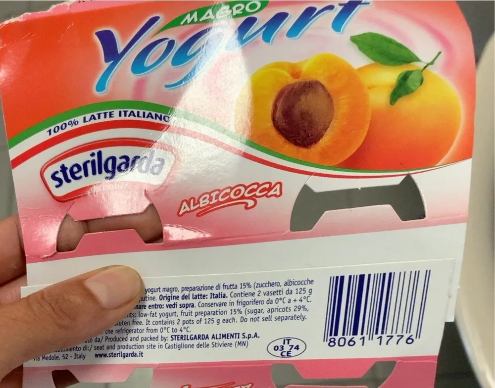 Yogurt magro albicocca sterilgarda