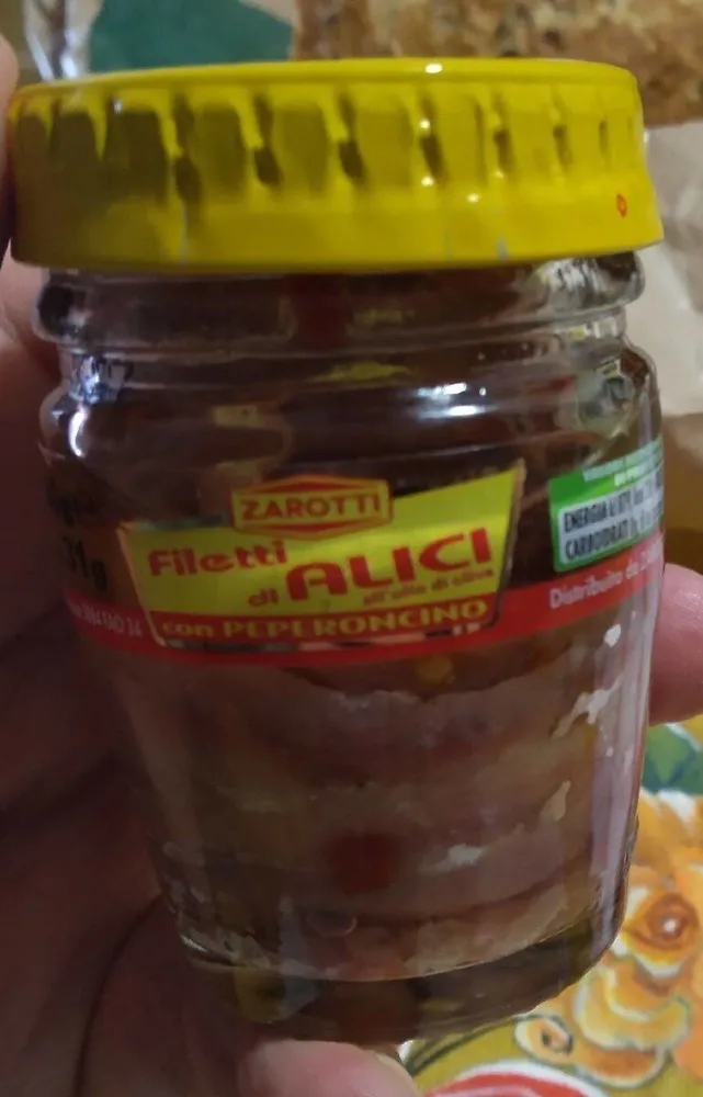 Filetti di alici con peperoncino