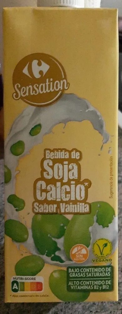 Bebida soja calcio sabor vainilla