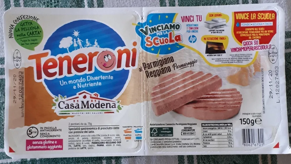 Teneroni al parmigiano reggiano