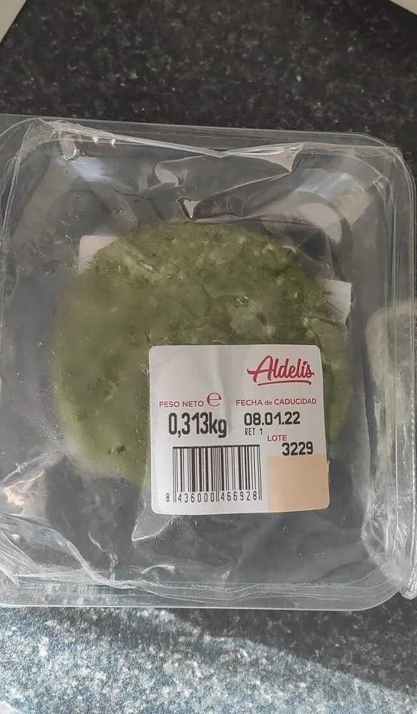 hamburguesa pollo y espinacas