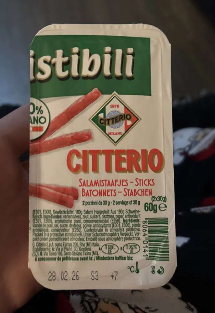 Salame Bastoncini gli Irresistibili