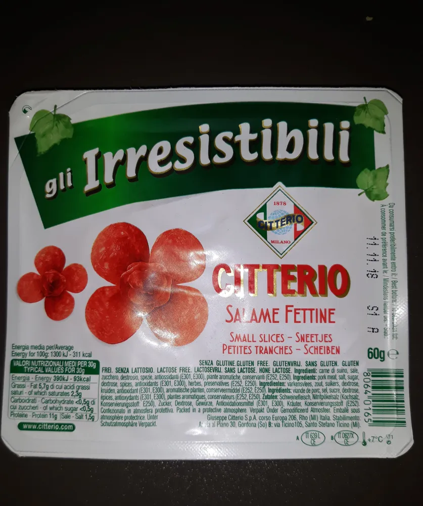 Citterio Salame Fettine