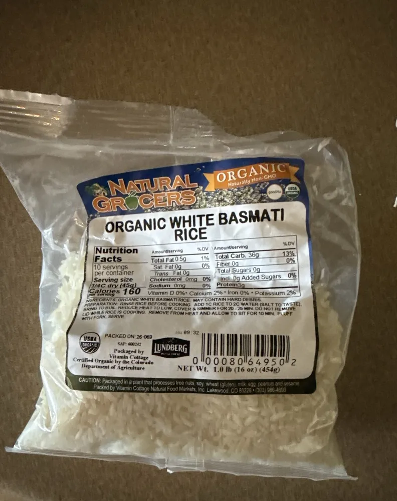 Organic White Basmati Rice