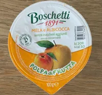 Polpa di frutta mela e albicocca