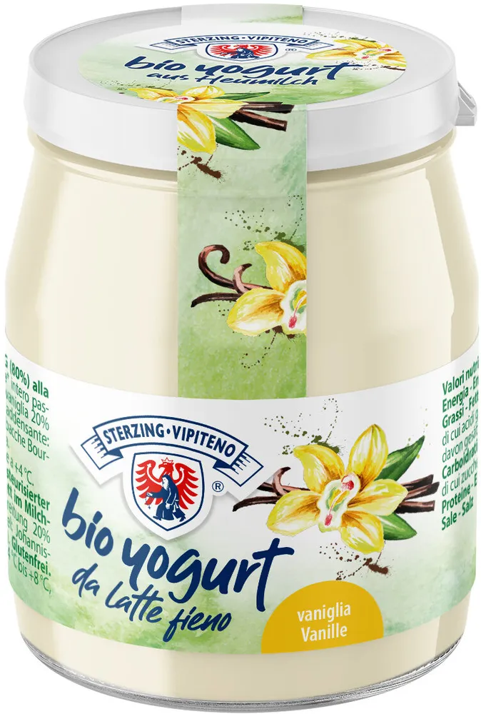 Yogurt biologico intero da latte fieno STG -150g - vaniglia