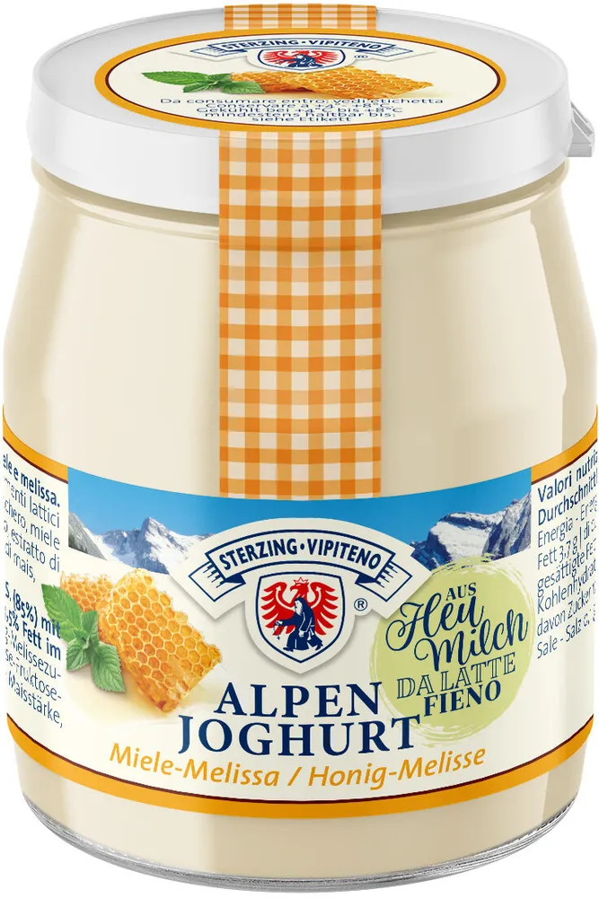 Alpenyogurt vetro da latte fieno STG -150g - Gusto miele