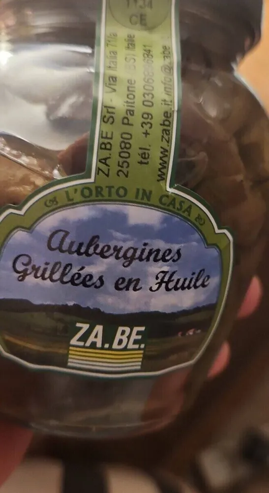 Aubergines grillées en huile