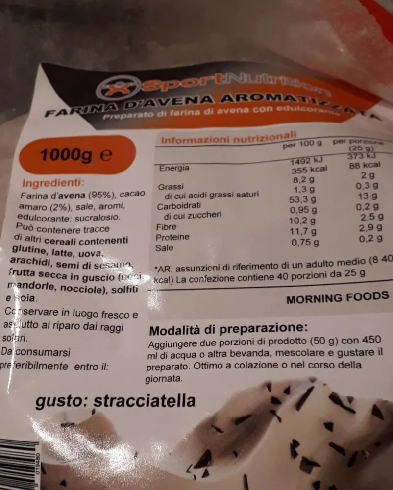 Farina d'arma aromatizzata