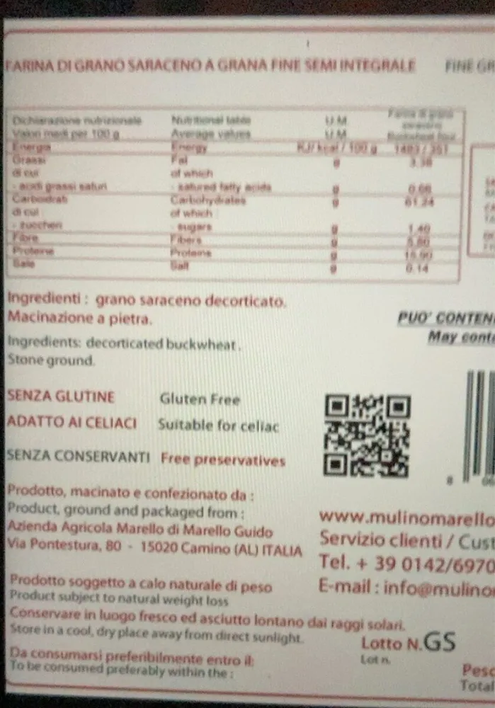 Farina grano saraceno
