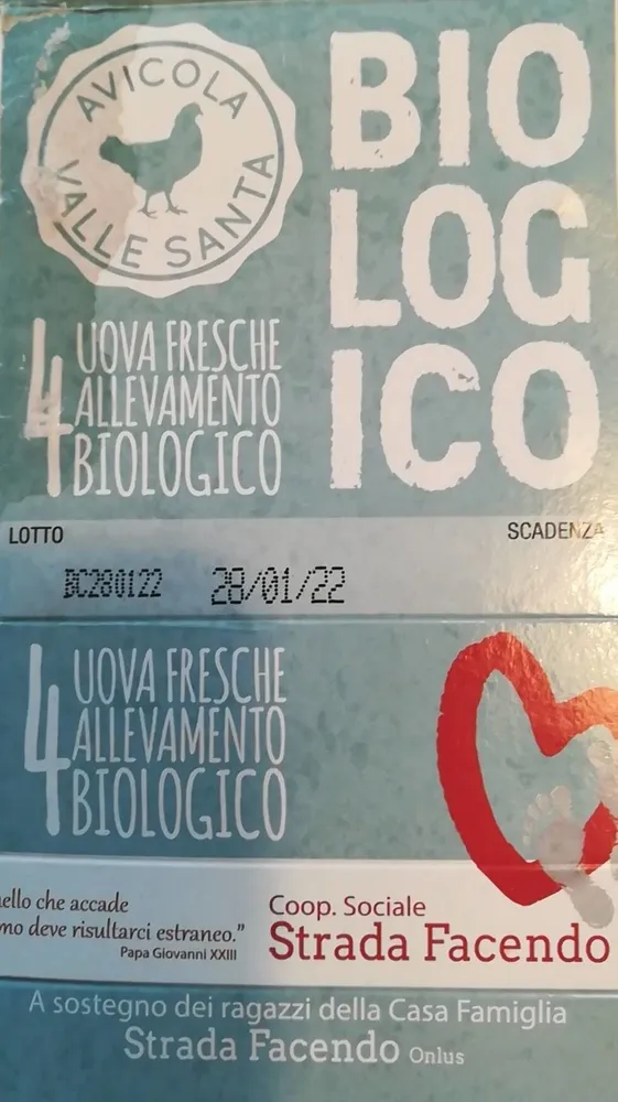Uova fresche biologiche