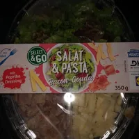 Salat &  Pasta Bacon-Gouda