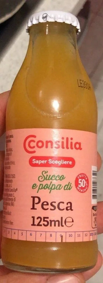 Succo e polpa di pesca