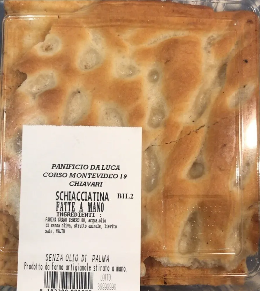 Schiacciatine fatte a mano